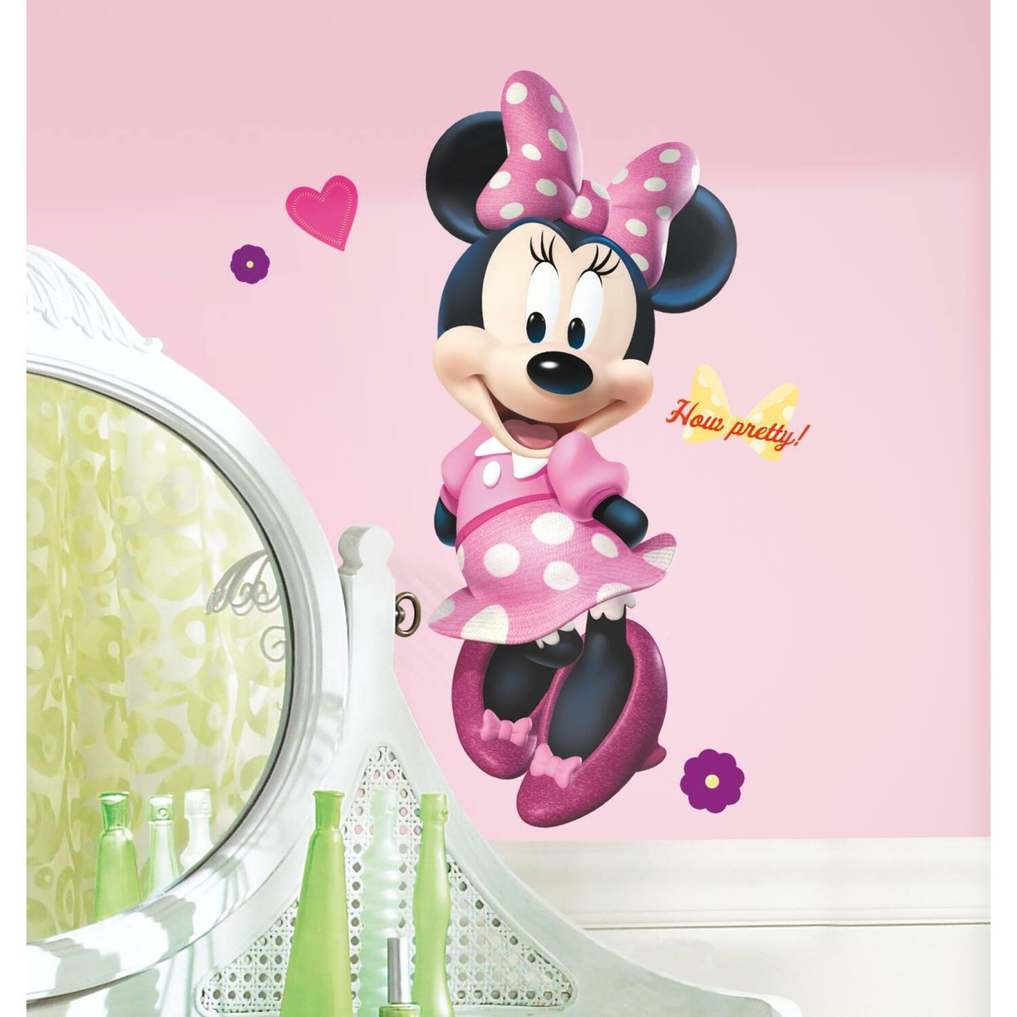 RoomMates Disney Minnie Bow-Tique Peel & Stick Giant Wall Decals